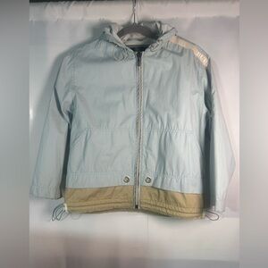 Burberry Light Blue and Tan Kids Raincoat